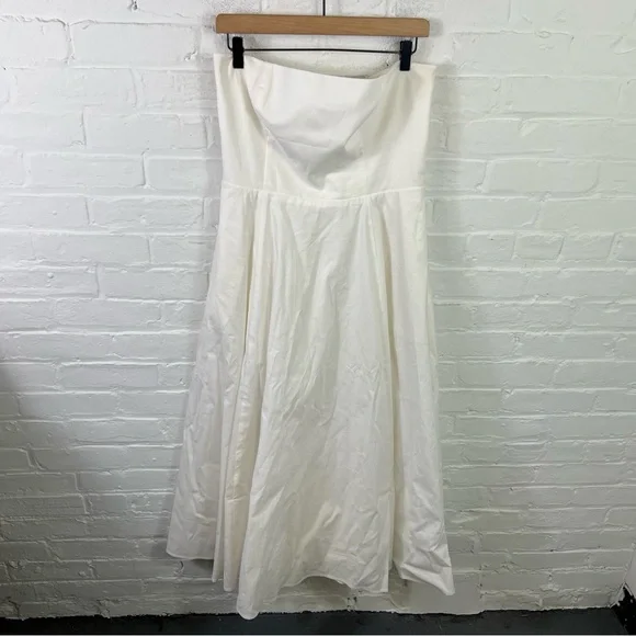 Reformation Astoria White Strapless Midi Dress Dress - Picture 4 of 7
